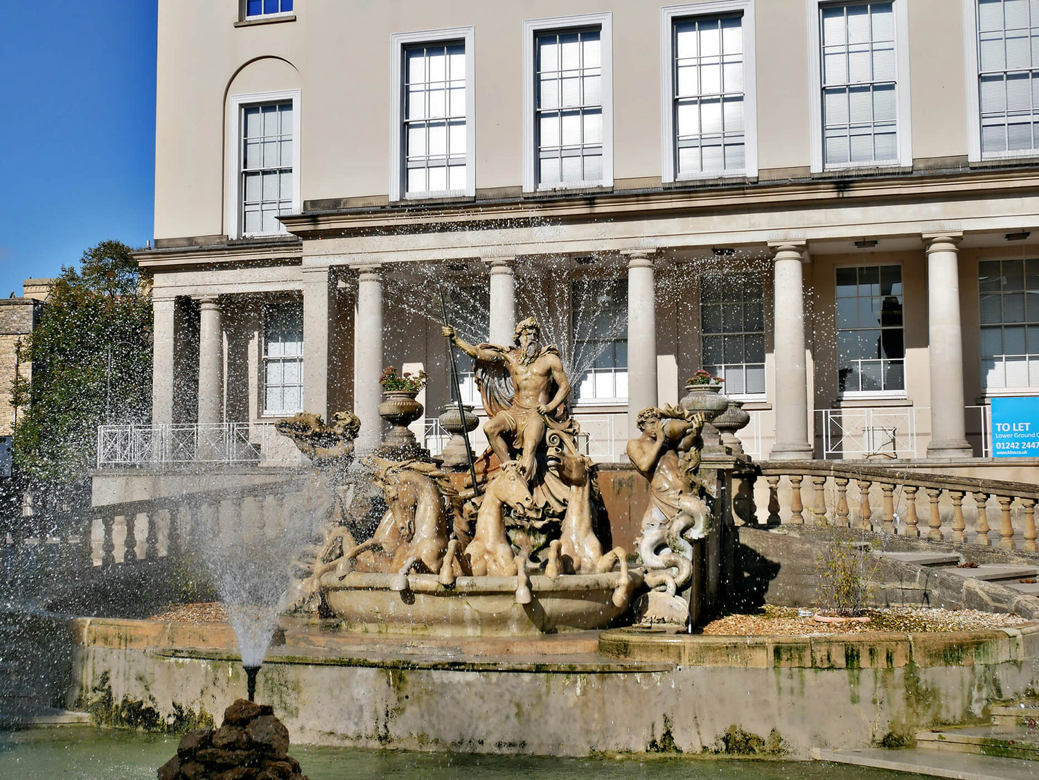 Neptune fountain in Cheltenham